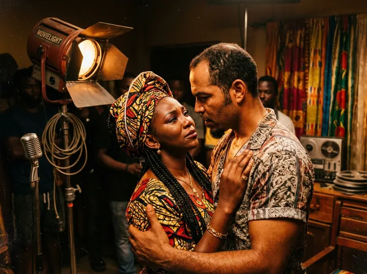 Maryam on a Nollywood set